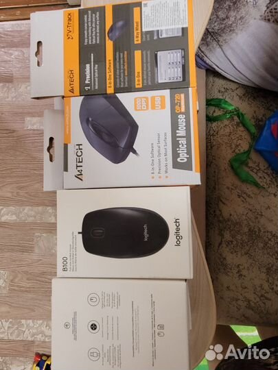 Мышки logitech B 100 новые