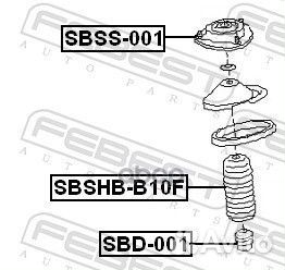 Опора амортизатора subaru impreza/legacy/forester