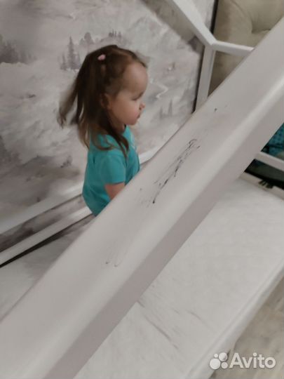 Детская кровать домик с матрасом