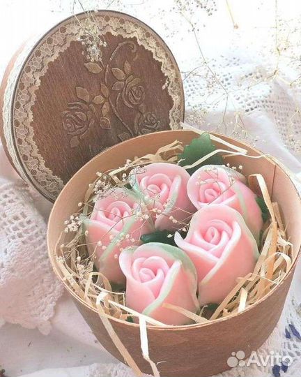 Силиконовый молд для мыла- роза