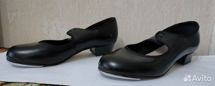 Туфли кожаные женские для народных танцев