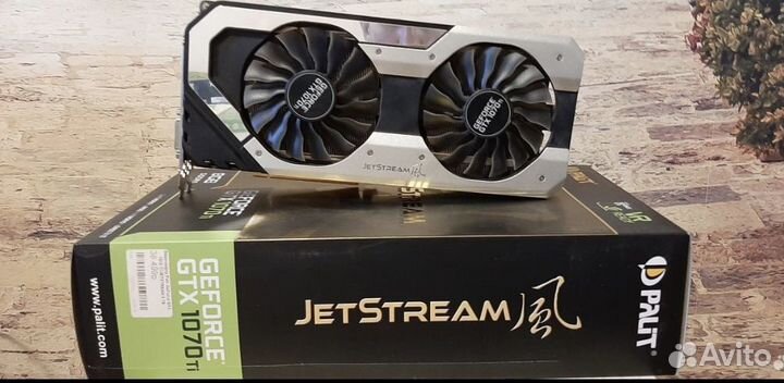 Видеокарта GTX 1070ti 8gb palit jetstream