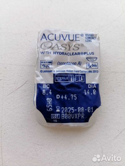 Acuvue oasys +4.75