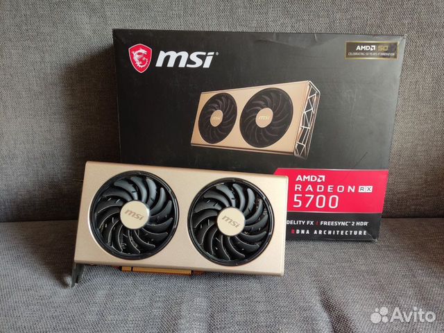 Видеокарта AMD MSI RX 5700 купить в Новосибирске | Электроника | Авито