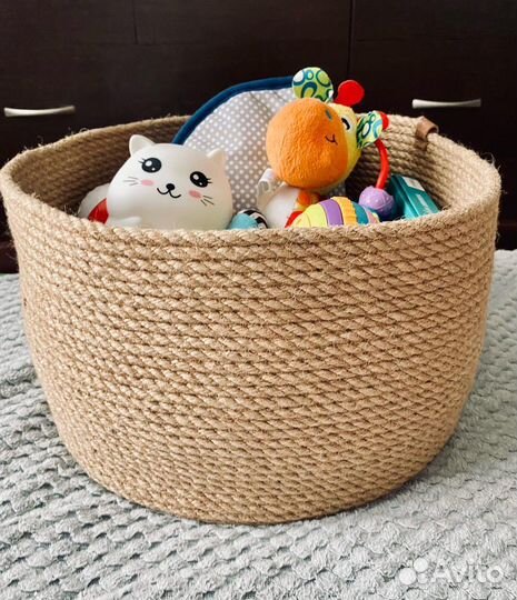 Корзина из джута