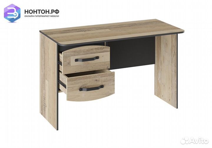 Письменный стол Кристофер фон серый / олд стайл