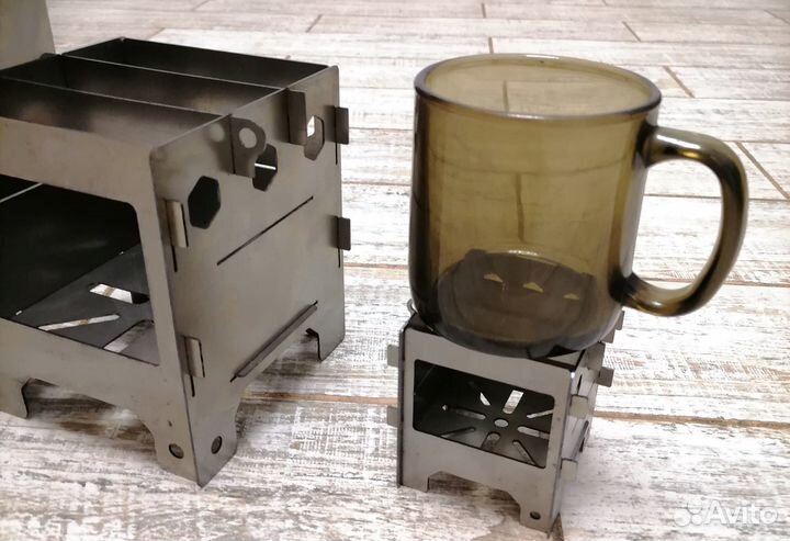 Печка походная, щепочница