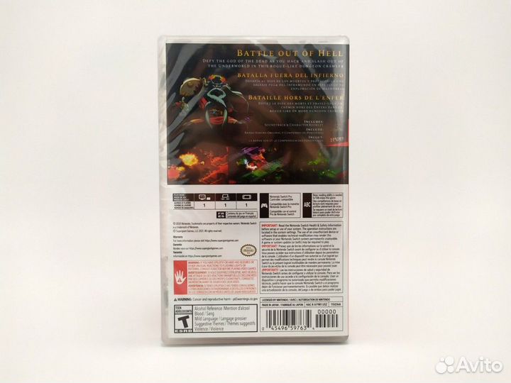 Hades (Nintendo Switch, русские субтитры) Новый