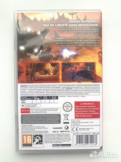 Red Faction Guerrilla Re-Mars-Tered Switch