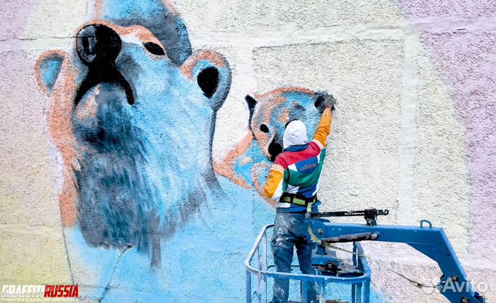 Роспись в интерьере / граффити на зданиях