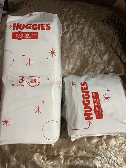Подгузники трусики huggies 3