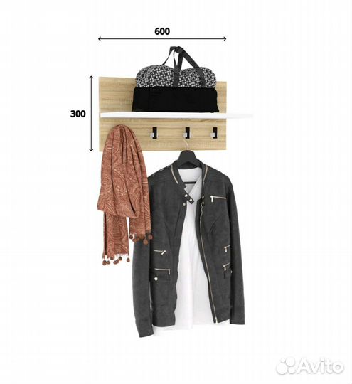 Вешалка настенная