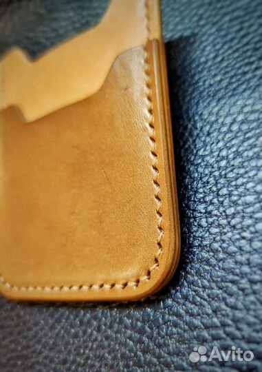 Картхолдер из натуральной кожи ручной работы