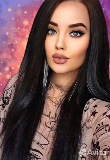 Печать на холсте Арт портрет Фото печать