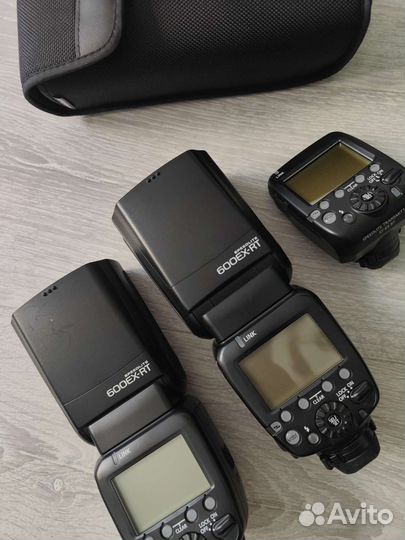 Вспышка Canon 600ex-rt, трансмиттер Canon st-e3-rt