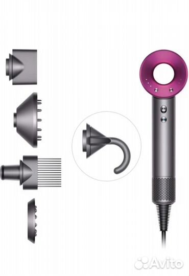 Фен Dyson Supersonic HD07 Антрацит/Фуксия