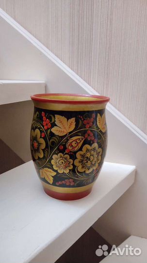 Ваза хохлома хохломская роспись