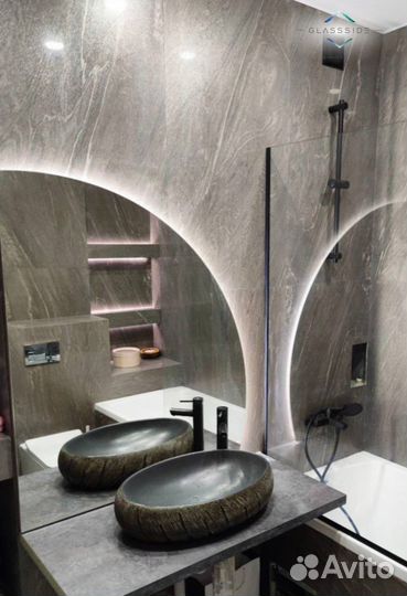 Зеркало с подсветкой под заказ