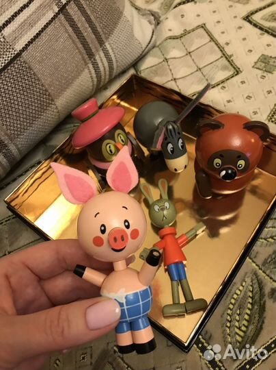 Игрушки из дерева Винни-пух