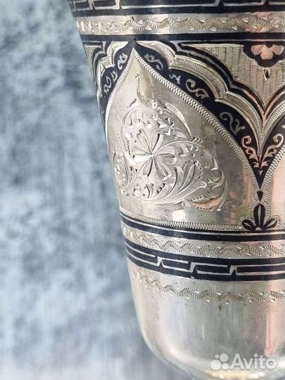 Серебряный кубок 875 пробы