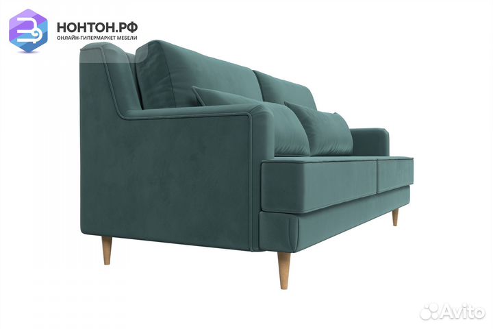 Диван Джерси велюр бирюзовый