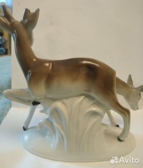 Фарфоровая Статуэтка Олени Grafental Германия гдр