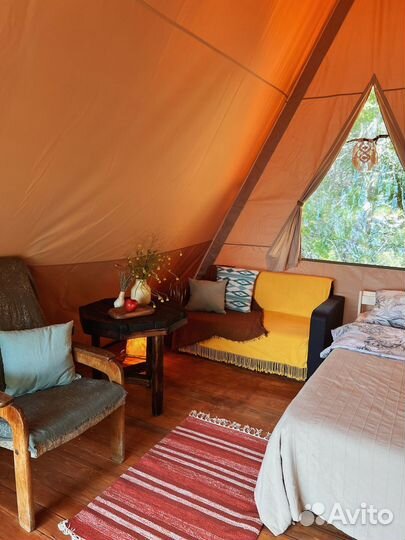 Палатка шатер для Глемпинга Призма Дикий дом