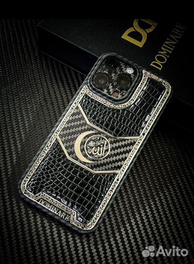 Чехол на iPhone 14 pro карбон Dominare