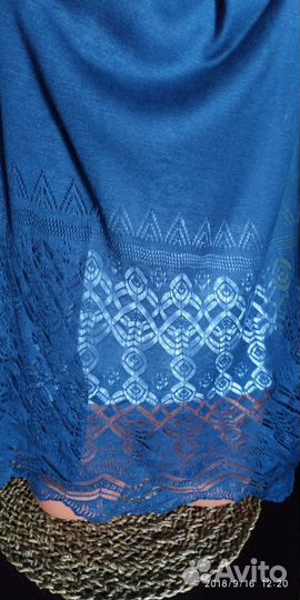 «Шарф трикотажный, ажурный»