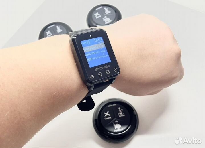 Кнопка вызова официанта влагозащищенная комплект