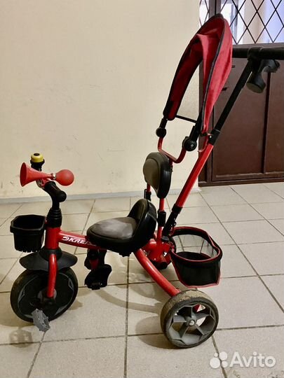 Трехколесный велосипед коляска