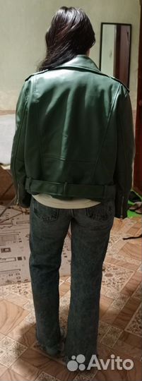 Кожаная куртка косуха zara