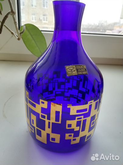 Графин чешское стекло и стопки