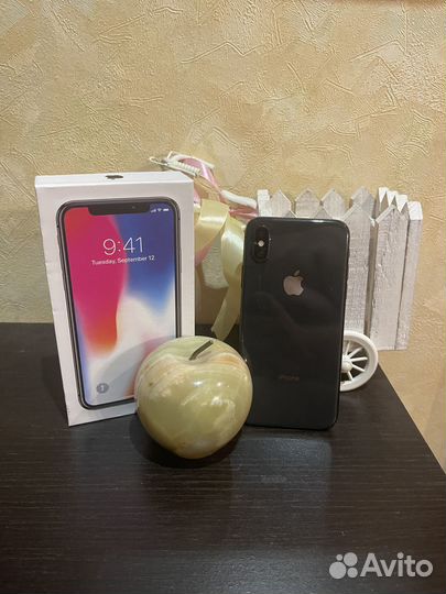 iPhone X 64 Blask Отличный, Ростест