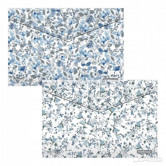 Папка на кнопке для документов a4 erich krause