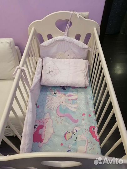 Детская овальная кроватка