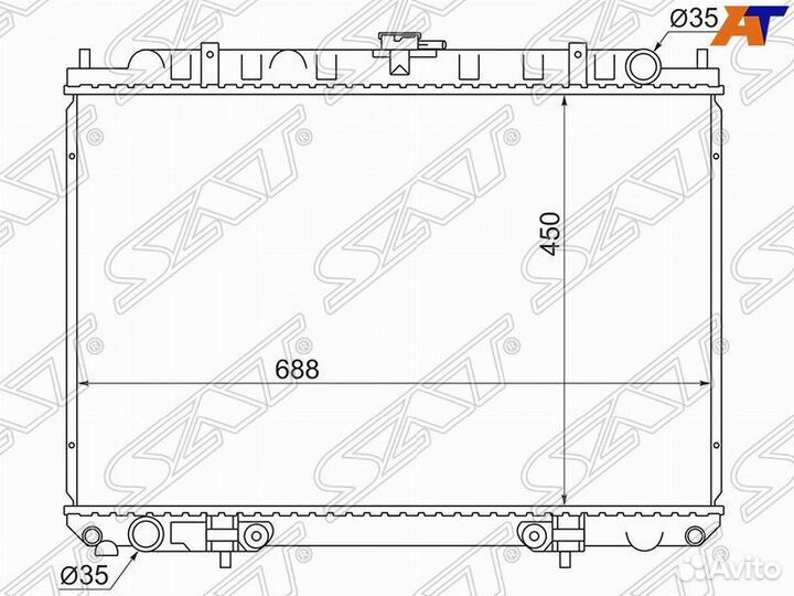 Радиатор nissan rnessa(KA24DE) /presage/bassara/se