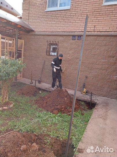 Монтаж контура заземления