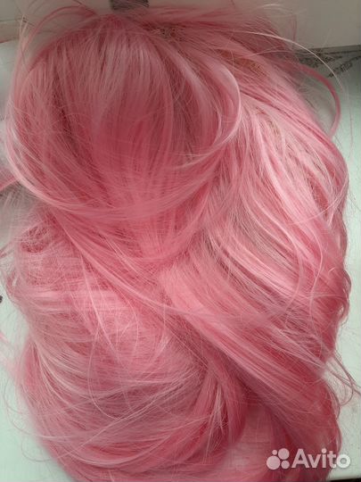Парик женский розовый