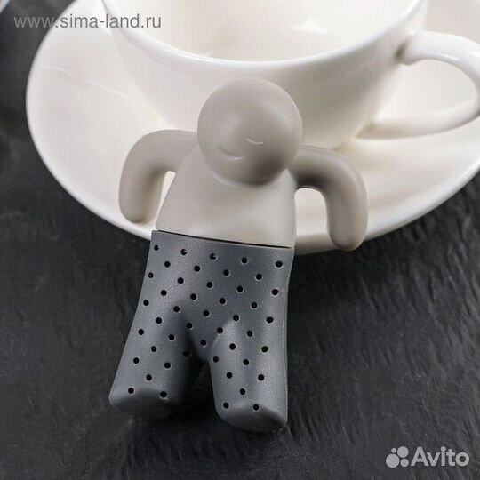 Ситечко для чая Доляна «Человечек», цвет микс