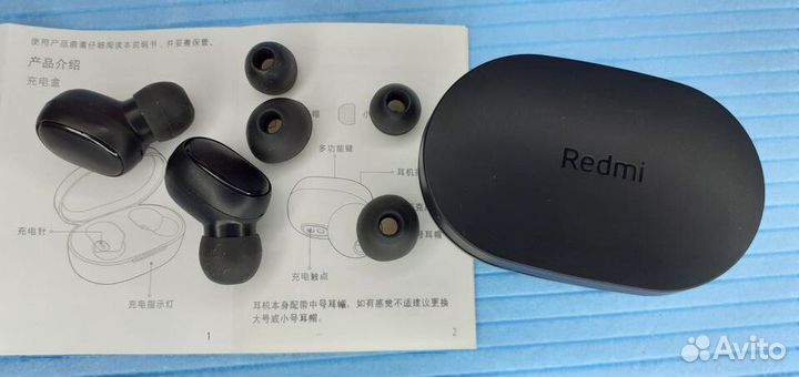 Наушники Xiaomi Redmi Airdots Чёрные с Микрофоном