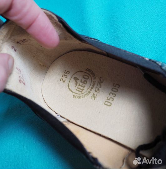 Полуботинки женские, р. 23,5 (чсср)