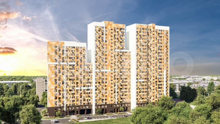 2-к. квартира, 55,3 м², 9/25 эт.