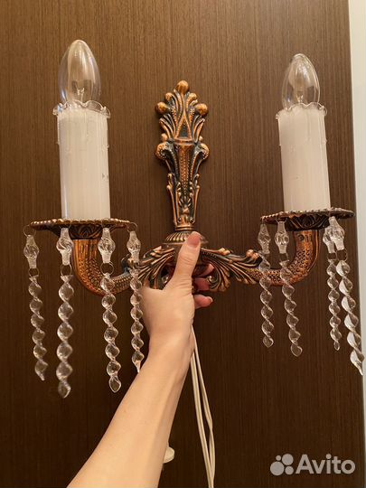 Бра светильник настенный бронзовый СССР