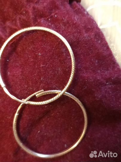 Золотые серьги конго 585 пробы