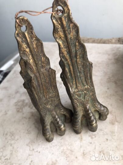 Старинная бронза перочистка