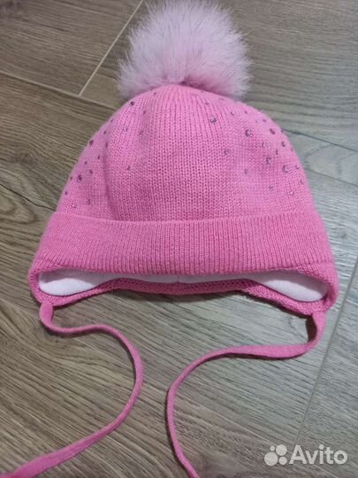 Новая шапка зима для девочки 44-46