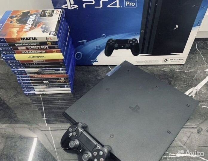 Playstation 4 Pro + 150 игр