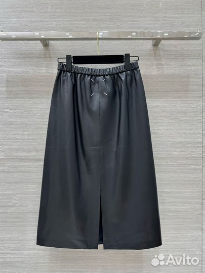 Кожаная юбка MM6