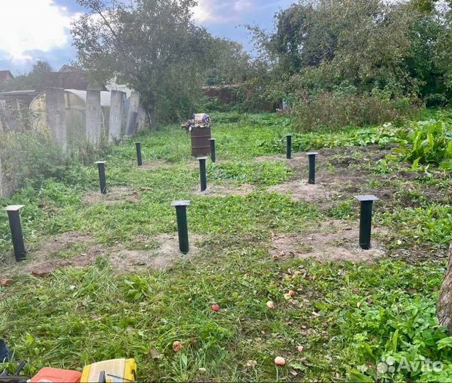 Свайный Фундамент венцы отмостка